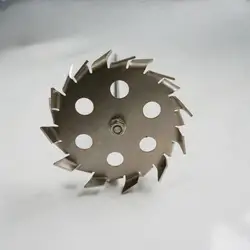 1pcs DIA 50mm to 180mm Stainless Steel Saw Tooth Type Dispersion Stirring Plate with Diversion Hole, Lab Stirrer Rod with Nut