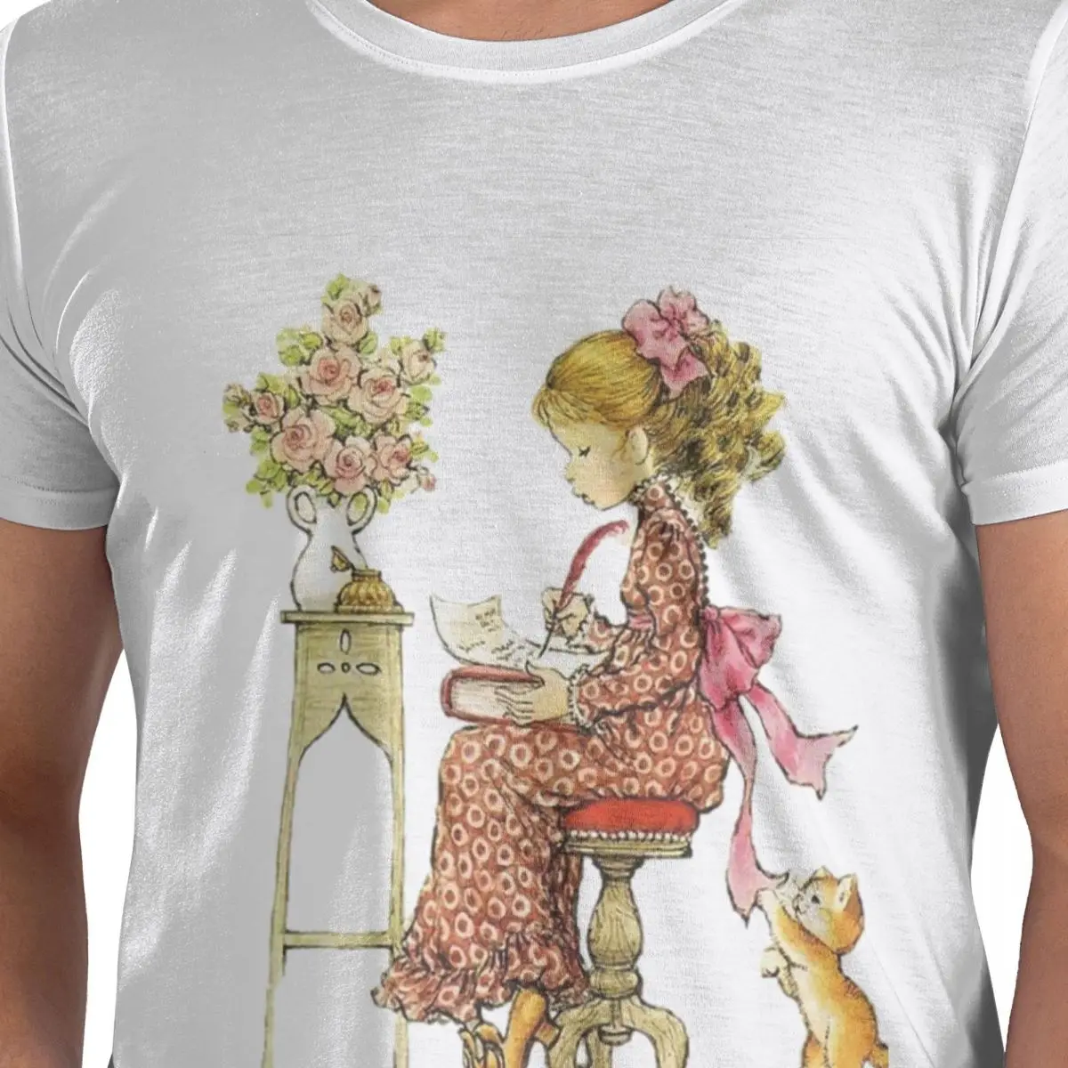 

Kawaii Sarah Kay футболка из 100% хлопка, мужские забавные футболки, мужские футболки с круглым вырезом и коротким рукавом, S-6XL