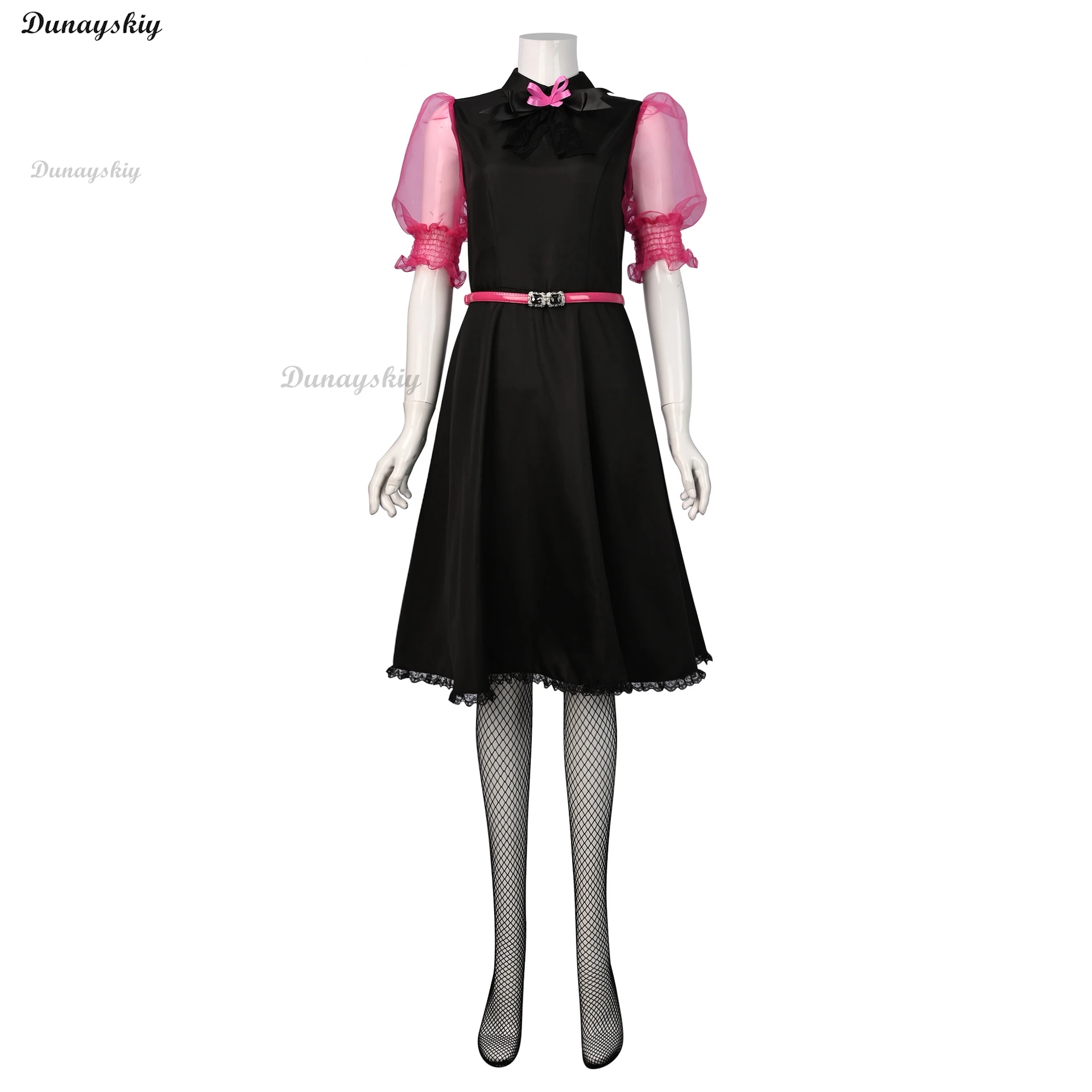 Movie Monster Cosplay Live Dress High Girl Draculaura Cosplay Costume Wig Pink Dress Halloween Women Fancy Roleplay Outfit