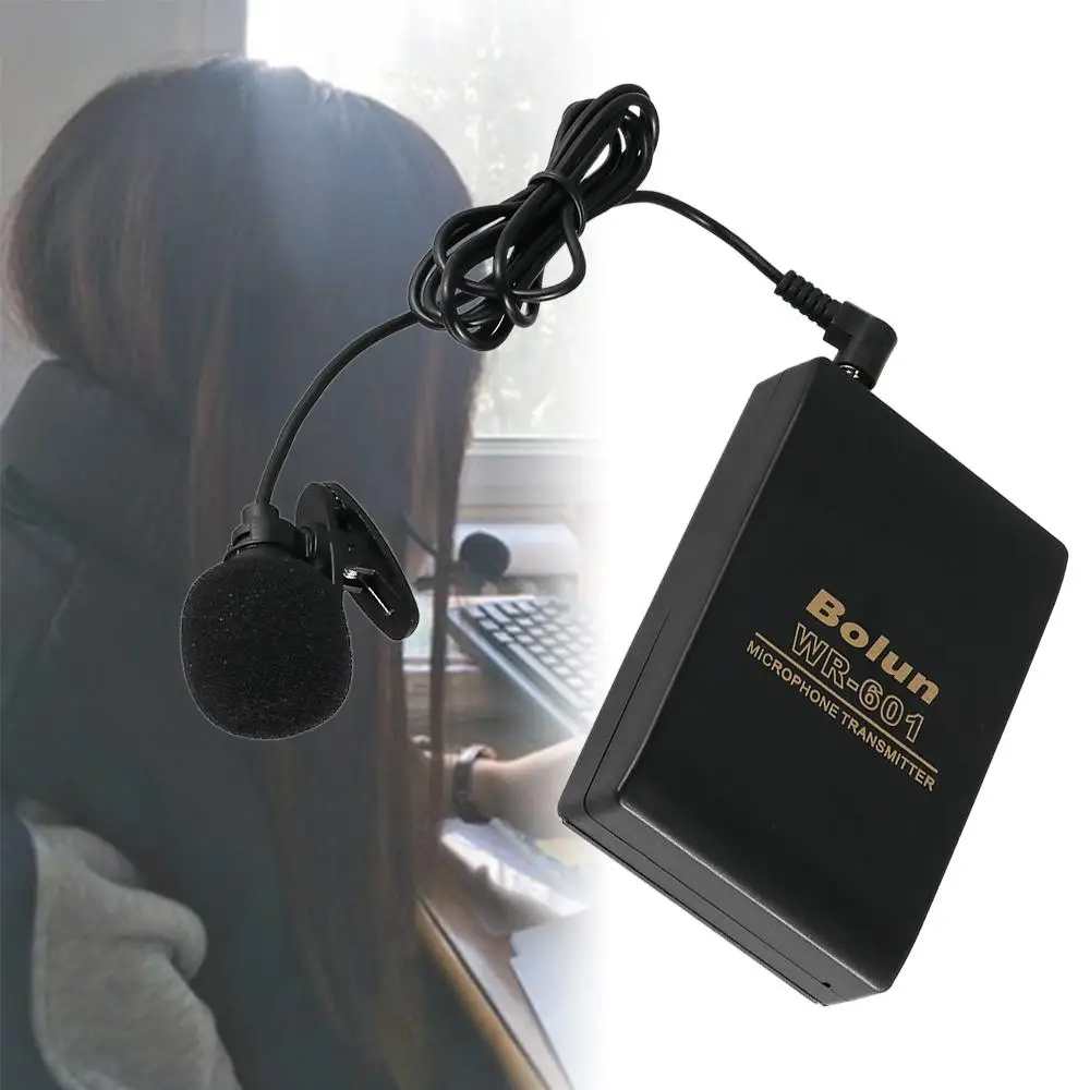 Portable Speaker Speech Clip Mic System Wireless Microphone FM Transmitter Receiver Lavalier Lapel view 3