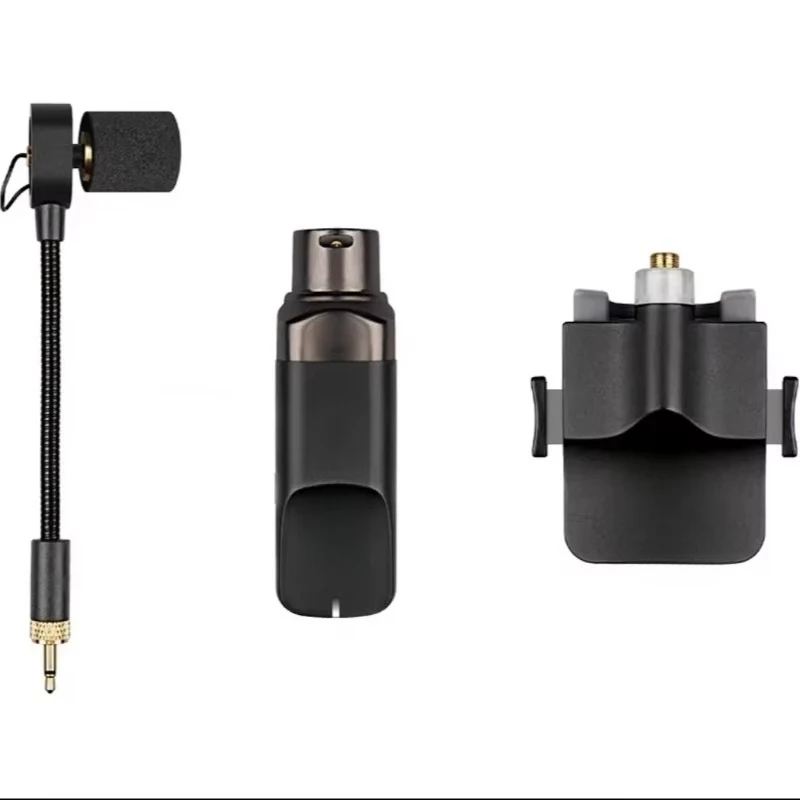 Portable Wireless Bass Microphone Transmitter and Receiver System for Saxophone