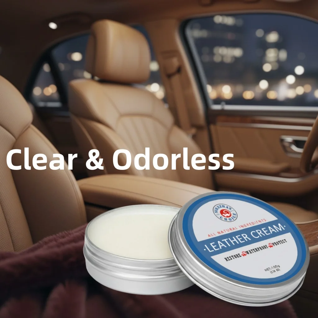 

Бальзам-кондиционер для кожи SIKEZHAN – крем для ухода за натуральной кожей для автомобильных сидений и интерьера | Прозрачный и без запаха