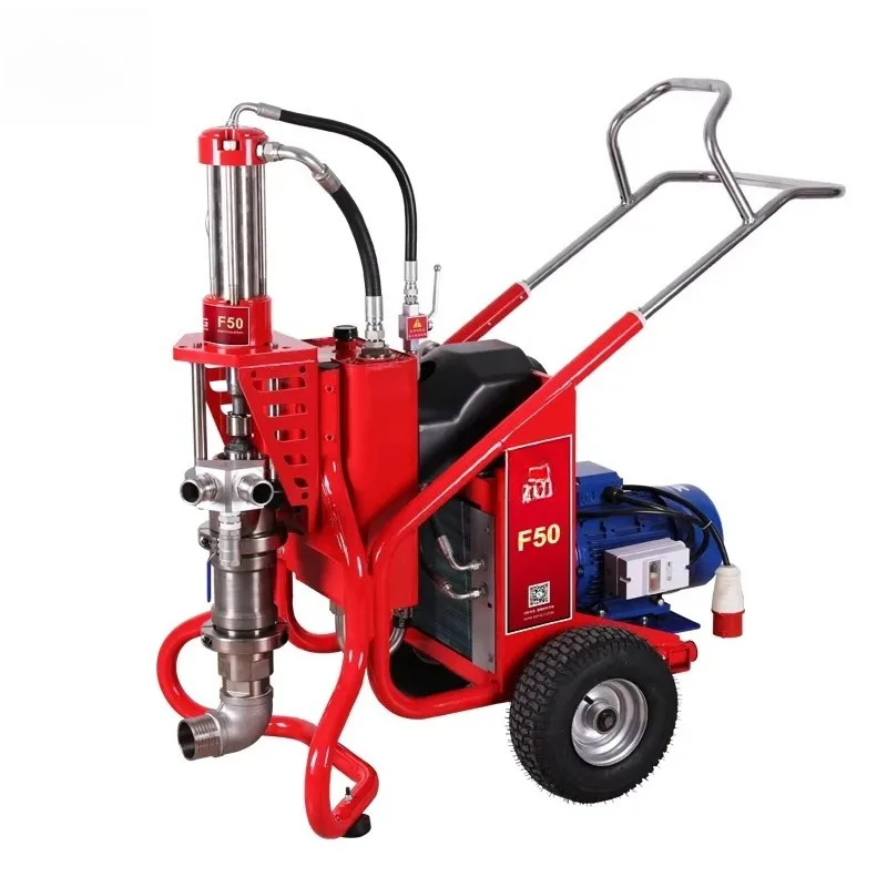 YG Stucco Plaster Sprayer F50 380V Electric Hydraulic Mortar Spray Machine Engine Pump Motor Used for Construction Home Use