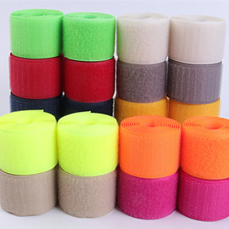 50mm Width Nylon With Hook Loop Colorful Fastener Tape DIY Handcraft Sewing Accessories Tactical Equipment Parts 3meters