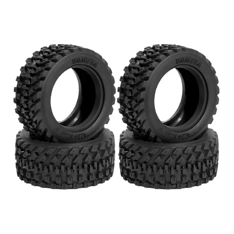 

ForTamiya 60D Soft Rally Tires - Leather Grain RallyBlock for M-Cars (60mm) Meijiaxin 1/14 Rally Car Universal 2pcs/4pcs - 51427