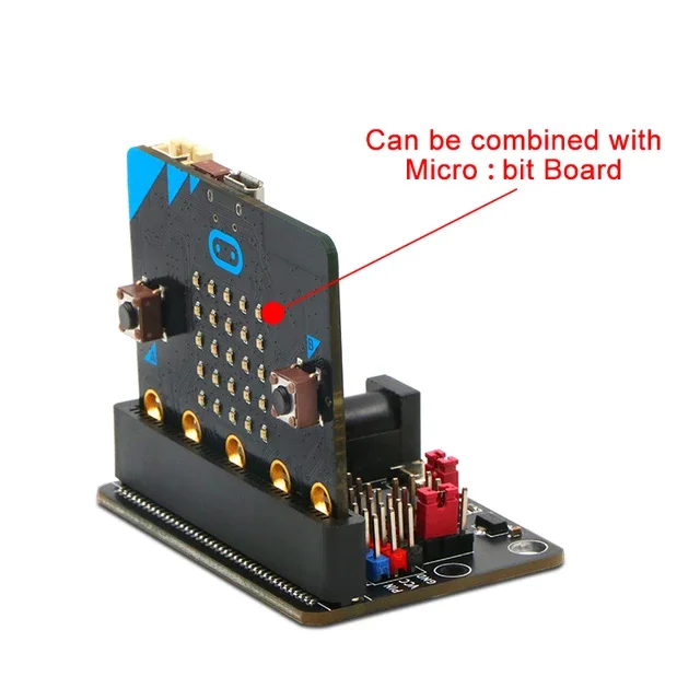 Emakefun Microbit Expansion Board Horizontal  With On Board Passive Buzzer GPIO  IOBIT 5V Supports Scratch Python