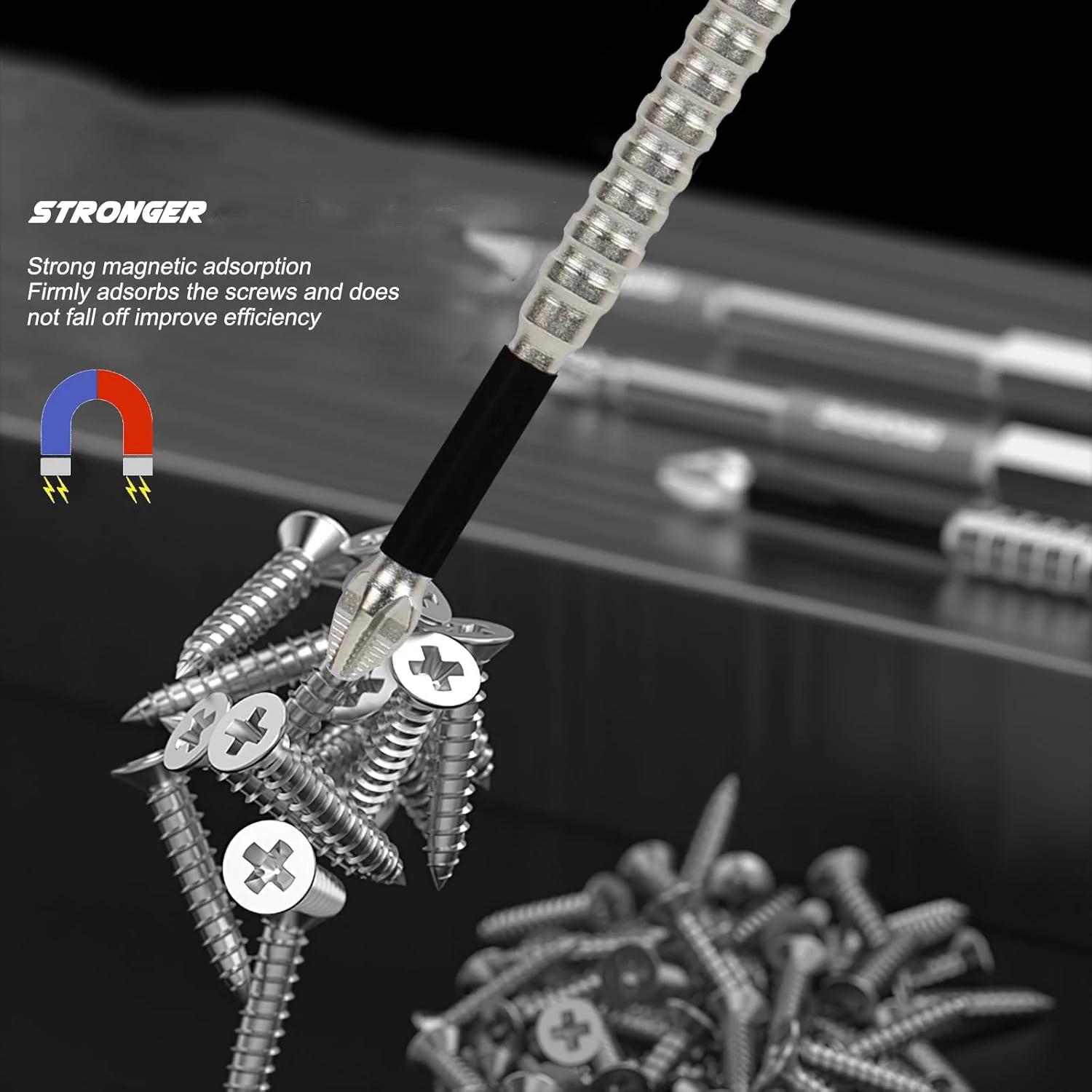 Strong Magnetic Screwdriver Drill Bits Set Alloy Stee Cross Impact Driver Bits Anti-Slip Screwdrivers for Electric Power Tools