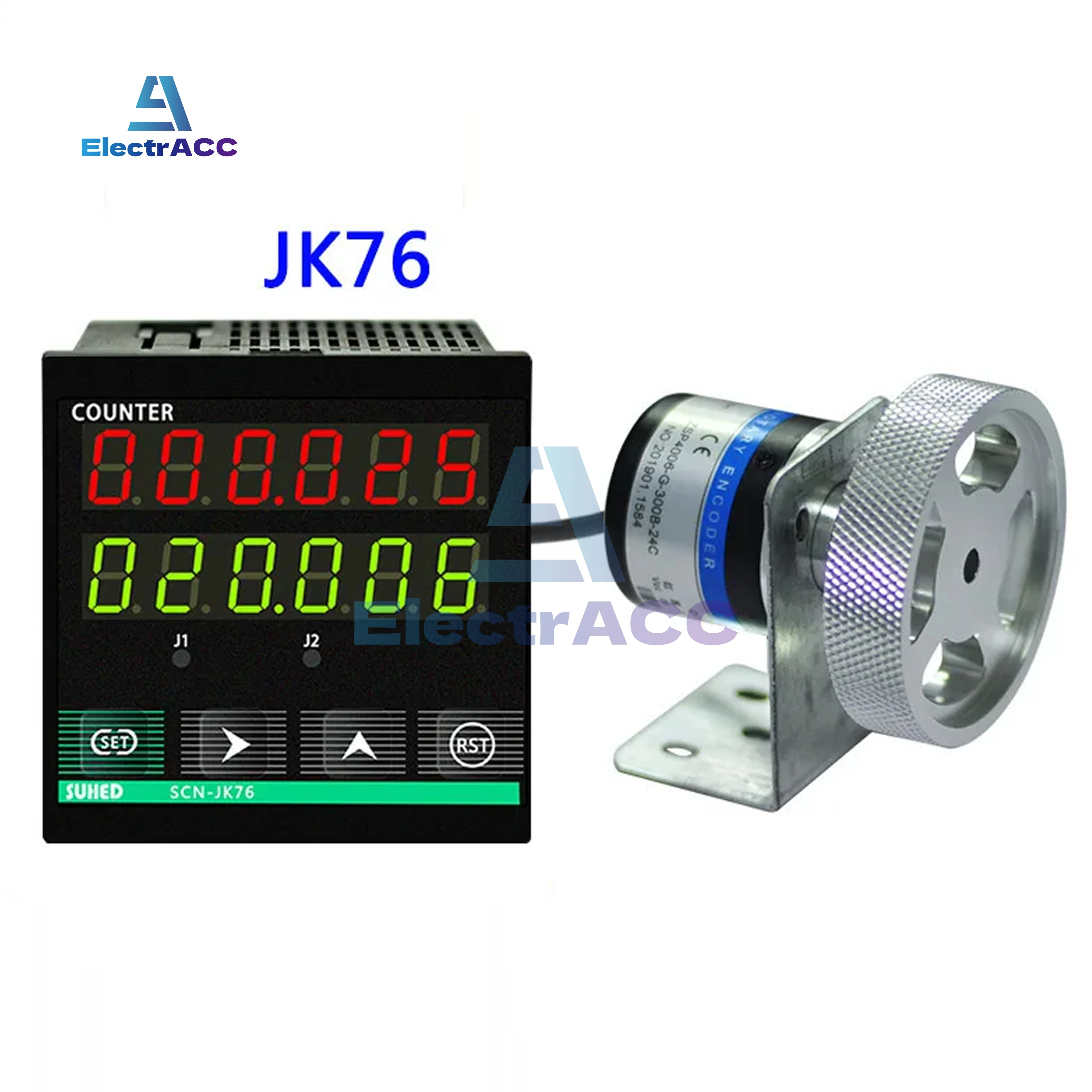 Meter Counter Roller Type Electronic Digital Display Intelligent Induction Length Controller Edge Banding Machine JK76