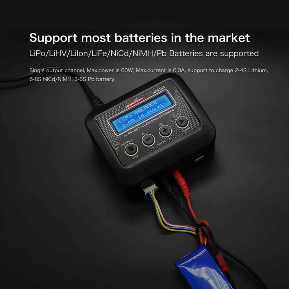 ULTRA POWER UP60AC 60W 6A 2-4S Lithium Battery Charger