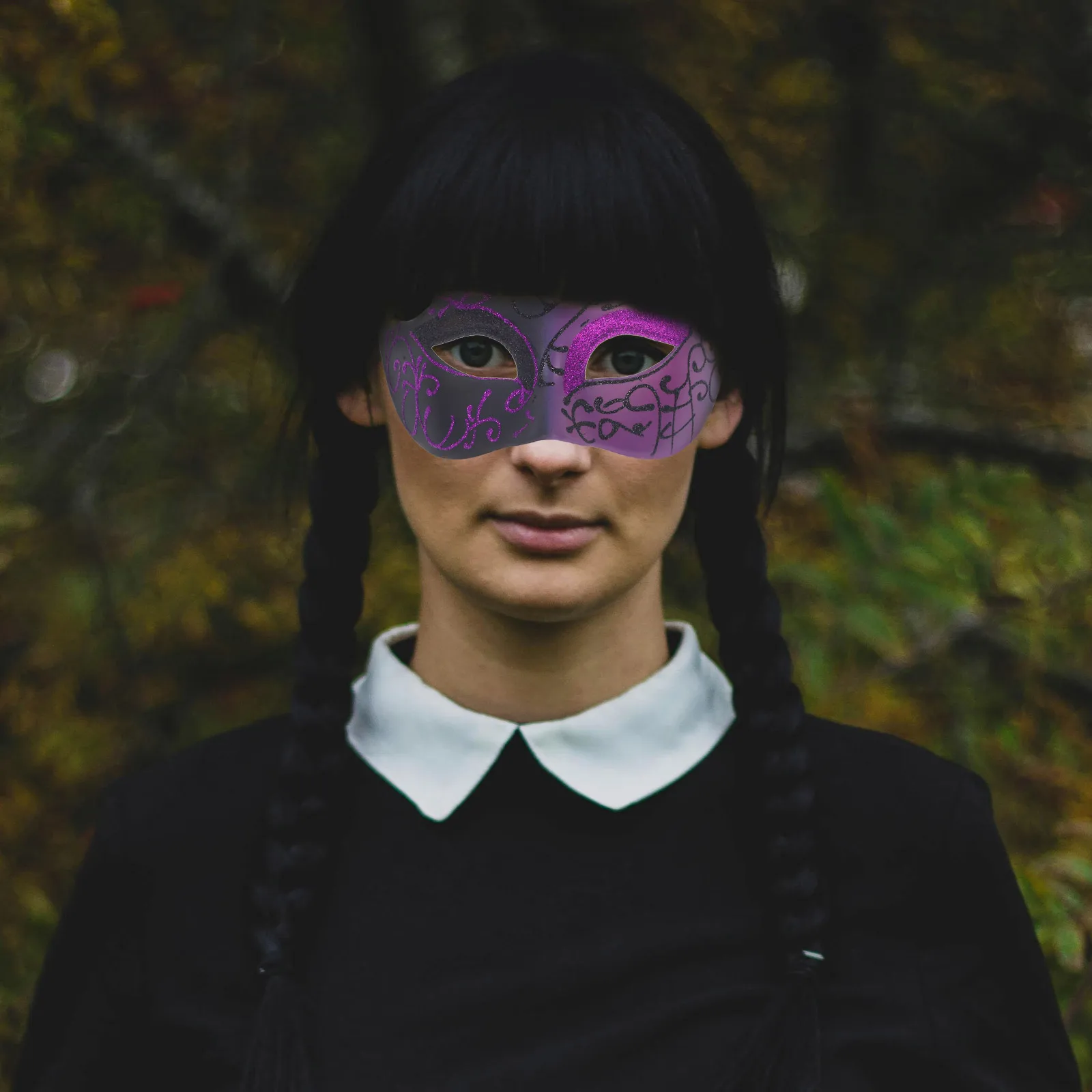 

Painted Masquerade Mask for Halloween Party Cosplay Costume Women Men Reusable Light Elegant Masks Carnival Dance for Adults