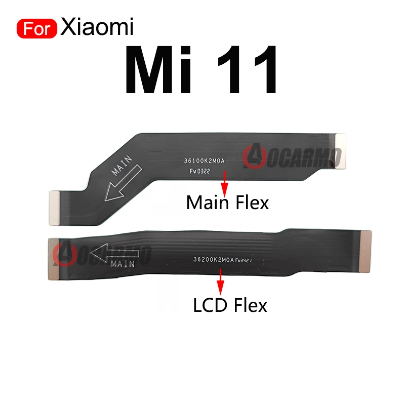 For Xiaomi 11 Mi11 Main Motherboard Connection LCD Flex + USB Charging Dock Charger Port With Sim Reader Flex Cable