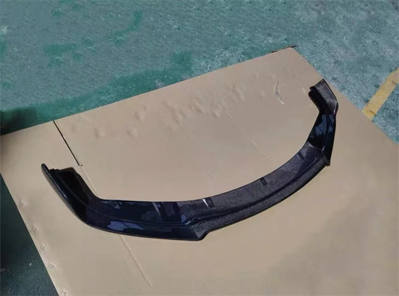 For Porsche Panamera 2014 2015 2016 2017 ReaI Carbon Fiber Front Bumper Lip Spoiler Kit