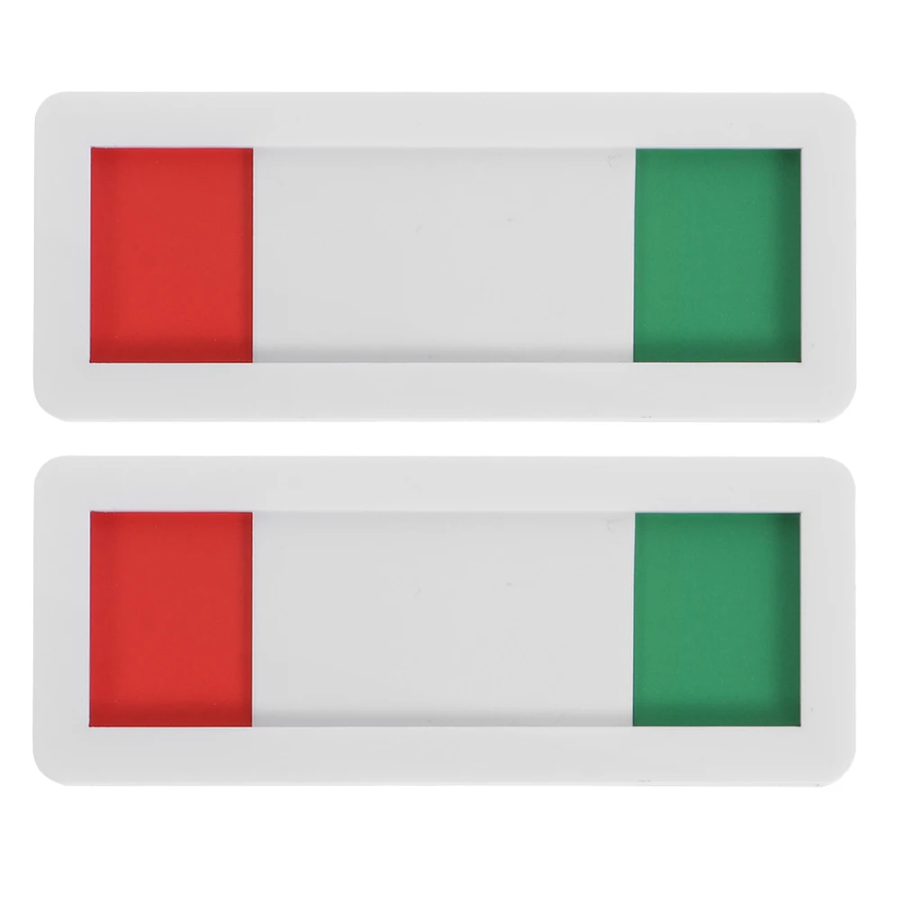 

2Pcs Privacy Slide Door Sign Vacant Occupied Indicator Office Business Decorative Plate Conference Room Studio Acrylic Material