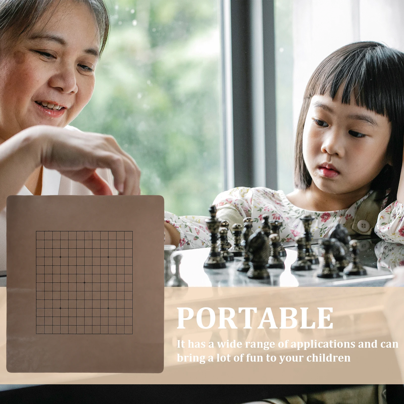 

2Pcs Foldable Dual-Sided Gobang Chess Boards Design Portable Chess Game Accessory Foldable Chessboard Simple Chessboard