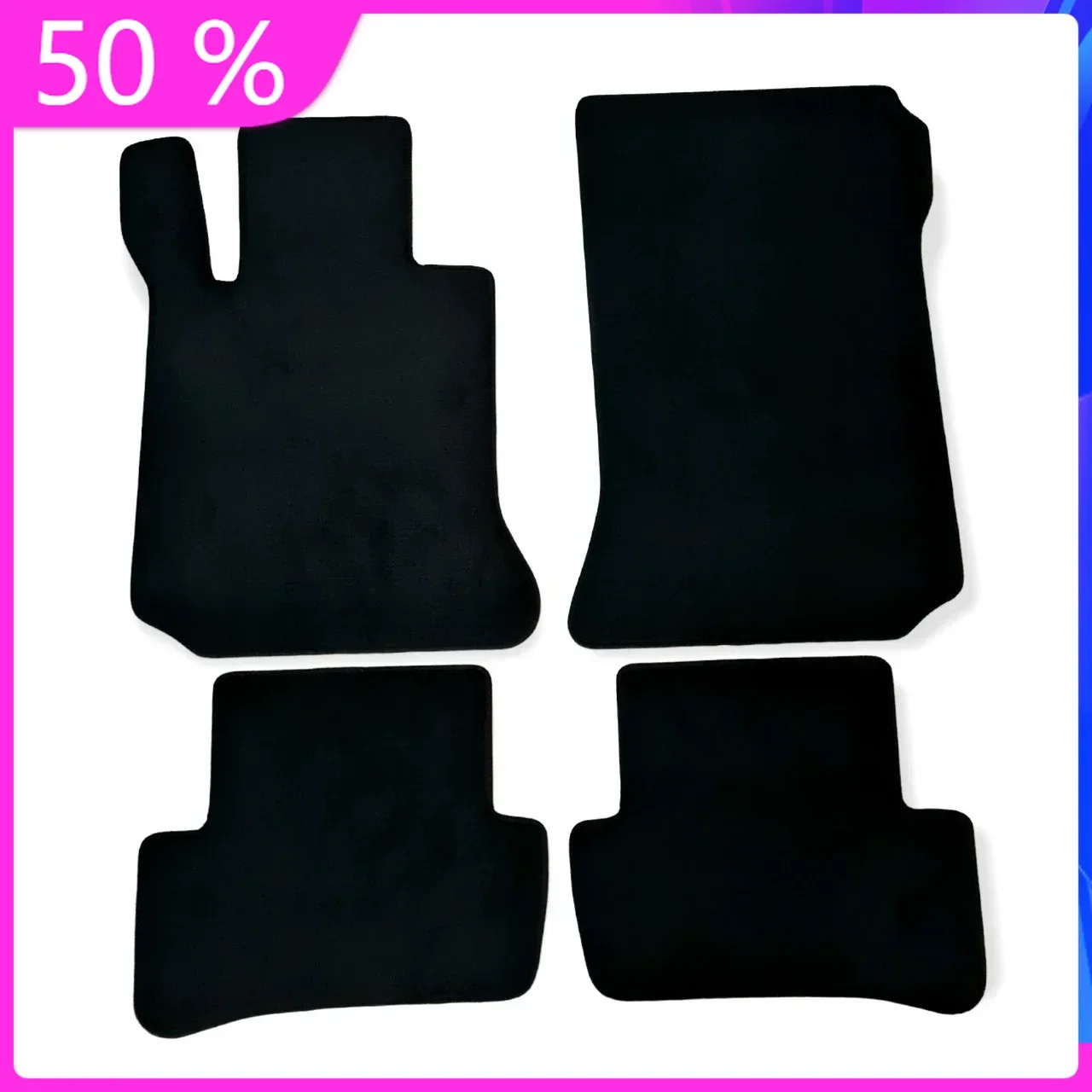 

Secure Car Floor Mats Velour For Mercedes Е Class 2009 to 2017 Coupe Auto Liners Waterproof Black EC