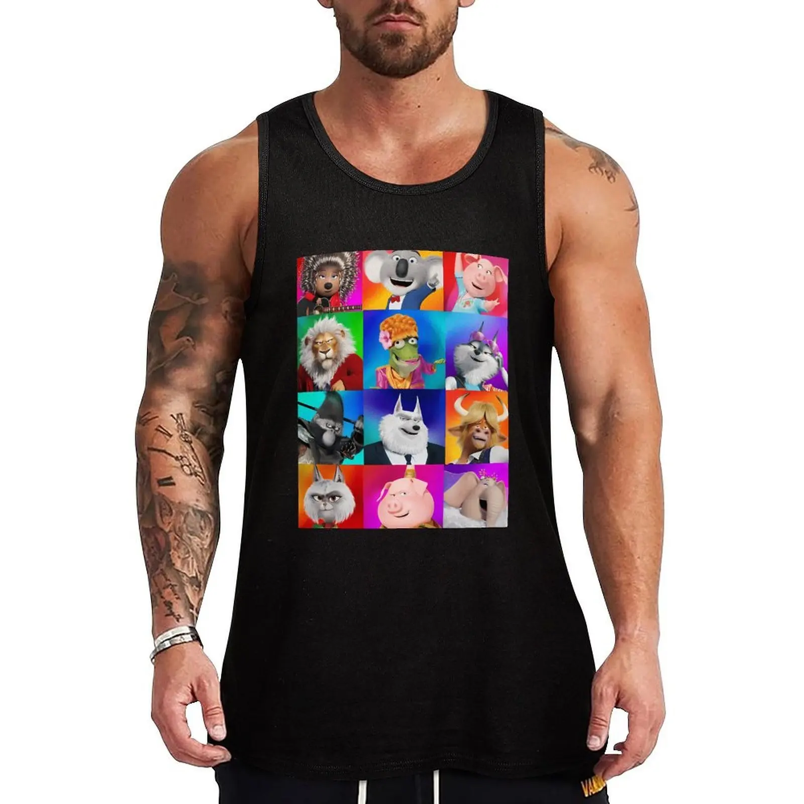

Vintage Cartoon - Vintage Movie Tank Top sports t-shirts for men summer Men's tops sexy clothes men
