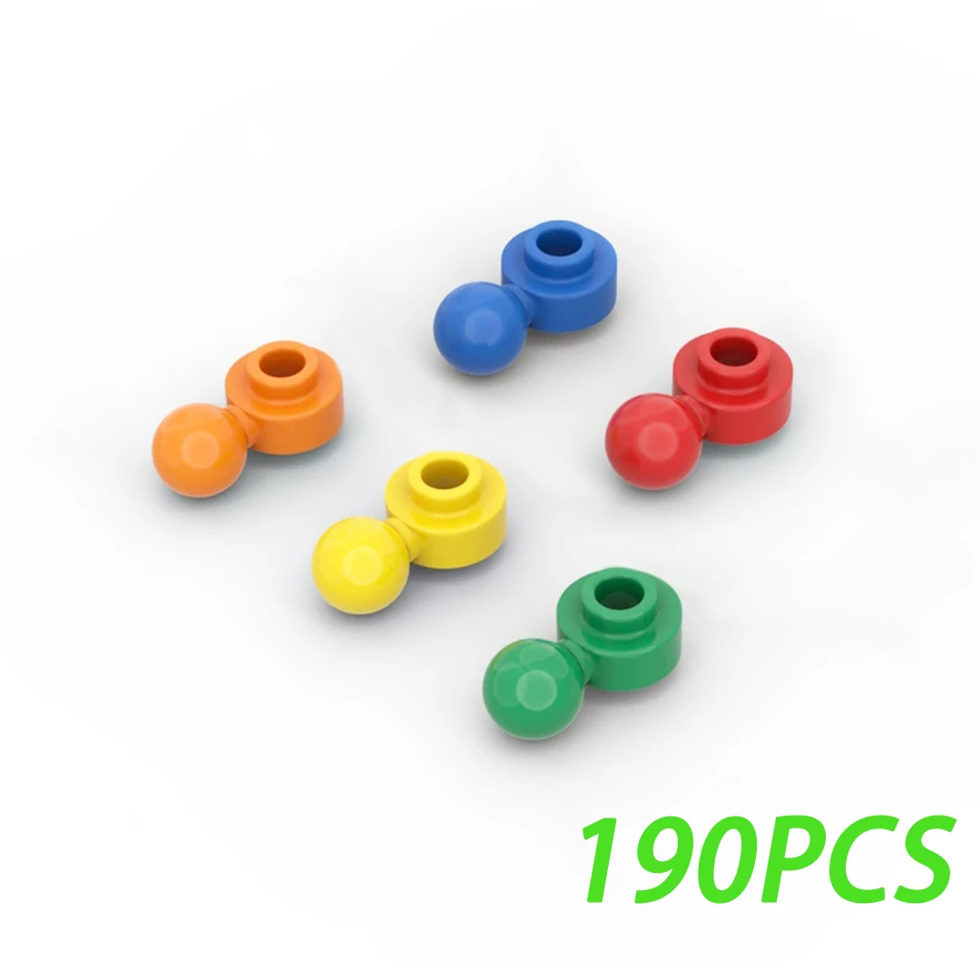 

High-Tech Bricks Parts MOC Round 1x1 With Tow Ball 3614 Building Blocks Kit 50g/190PCS Shaped Holes Assembles Toys Gifts