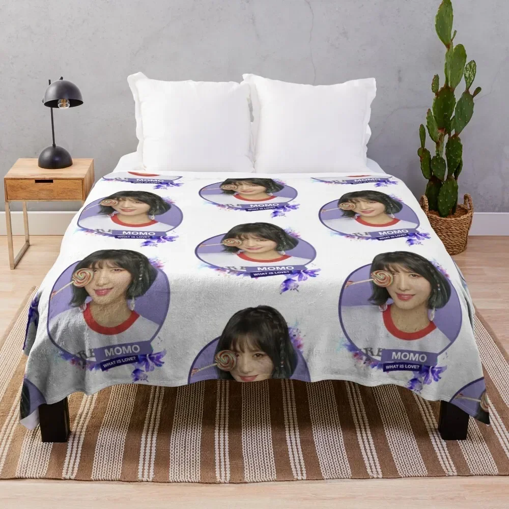 

Twice - Momo Throw Blanket Hair blankets ands heavy to sleep Polar Blankets