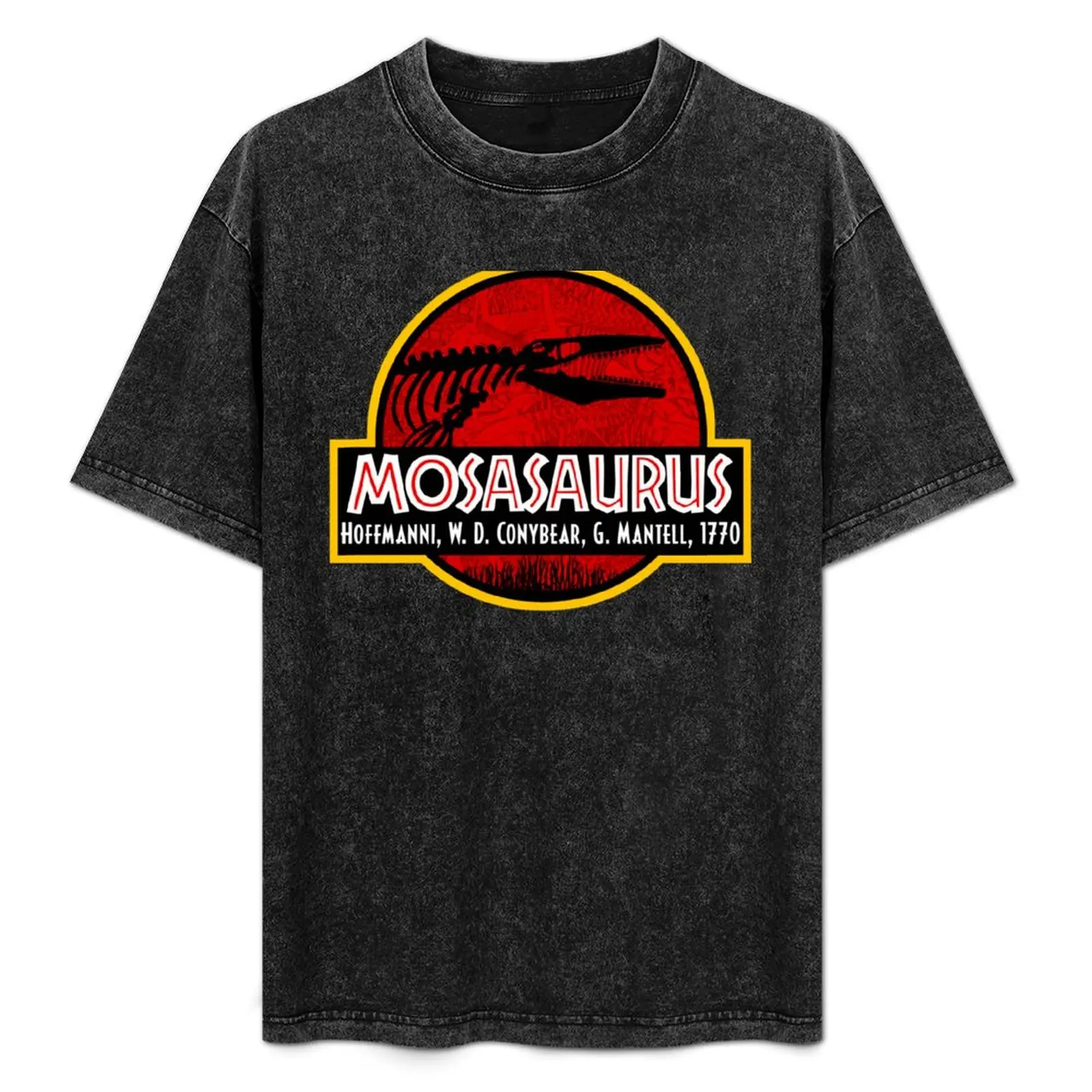 Mosasaur logo T-Shirt Short sleeve tee Blouse big and tall t shirts for men