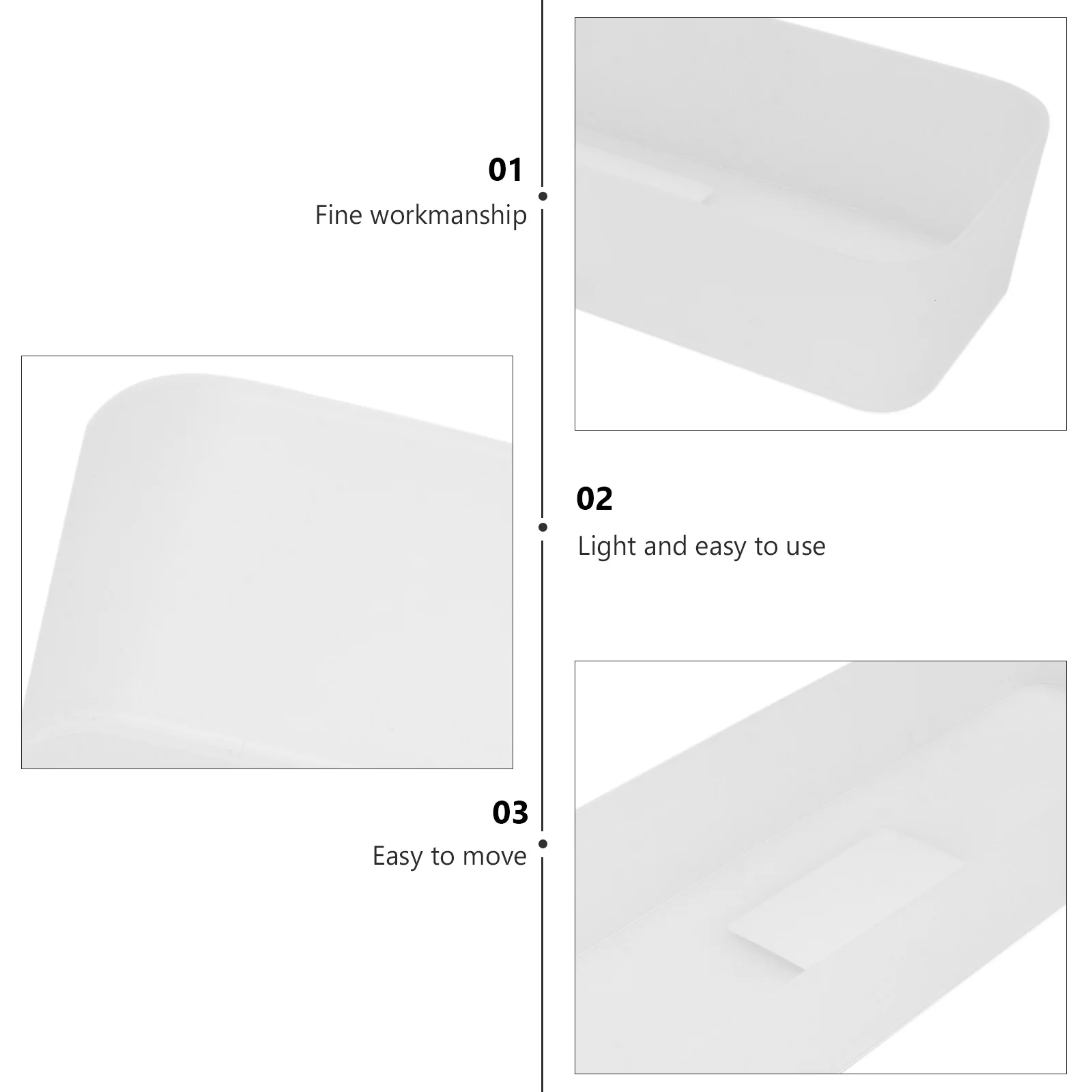 

5Pcs Storage Box for Drawer Multipurpose Organizer Stationery Container Desktop Organizer Chopstick Fork Holder Plastic Case