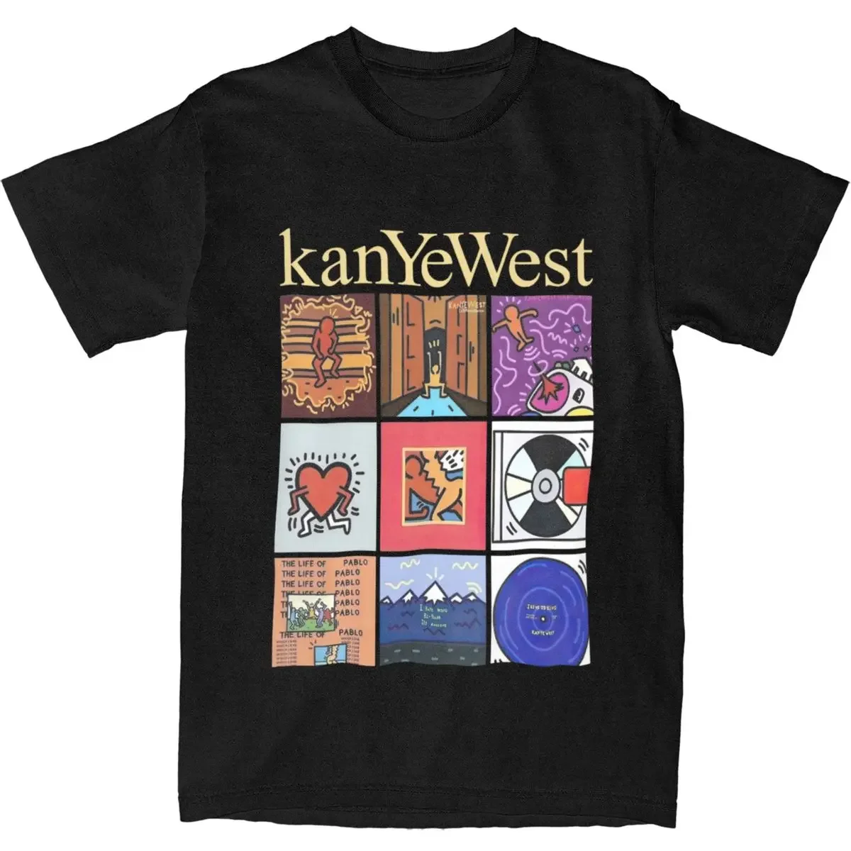 

Hip Hop Kanye West Music Apparel Shirt for Men Women HipHop Album Vintage Cotton Printed Tops