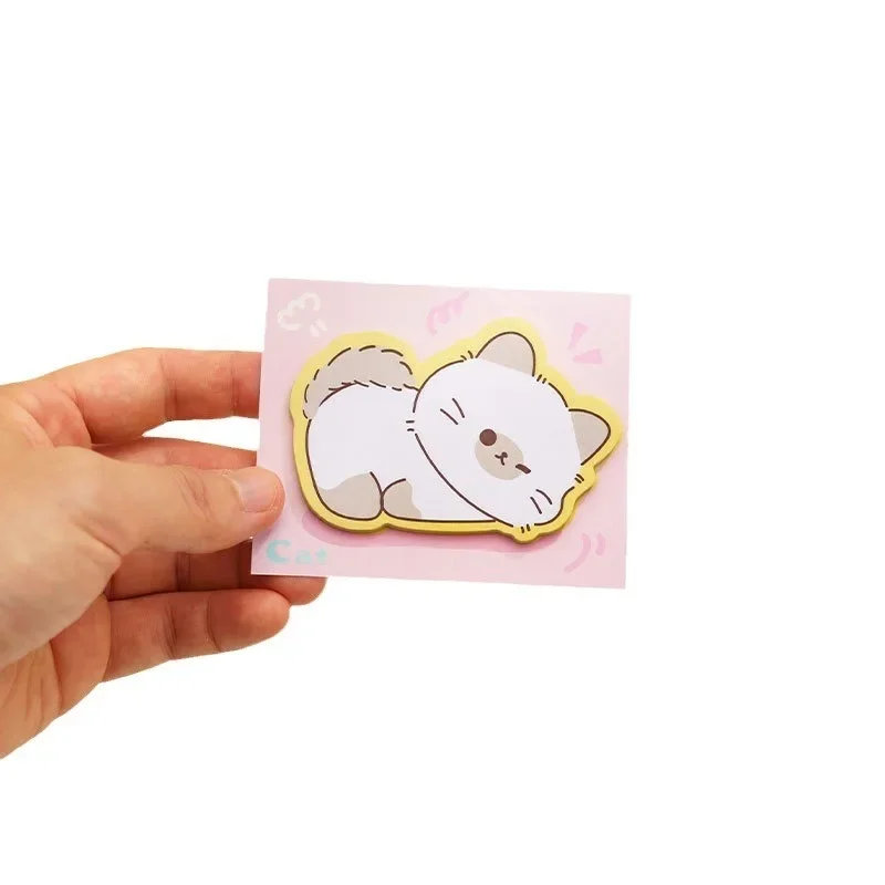 1-8-40 pcs Adhesive Kawaii Cartoon Capybara Animals Notes Notepad Memo Pad Office School Supplies Stationery Sticker