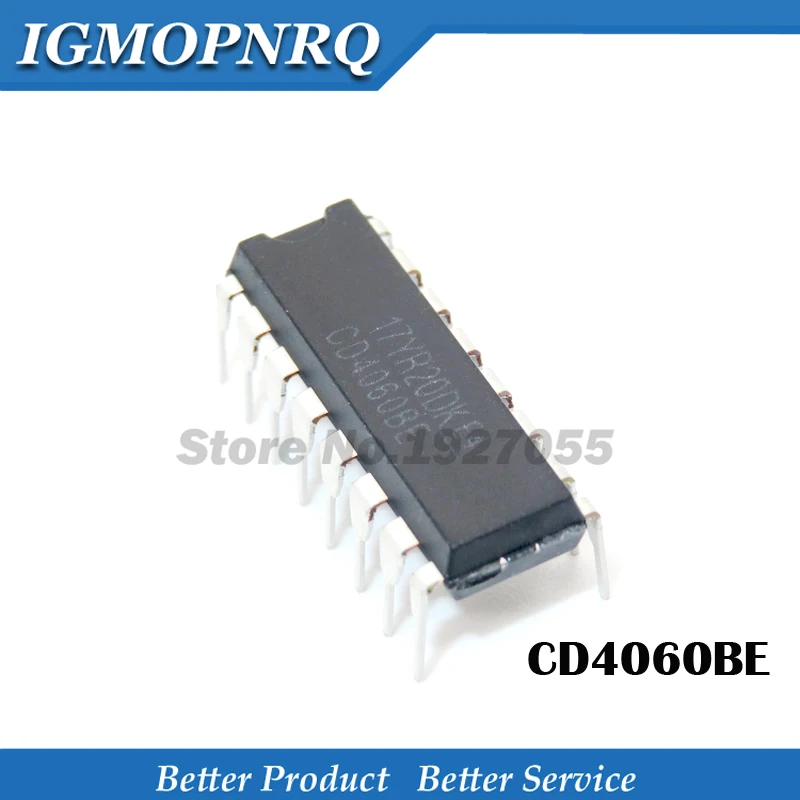 10pcs  CD4060BE 4060 DIP-16 CD4060 Counter ICs 14-Bit Ripple new