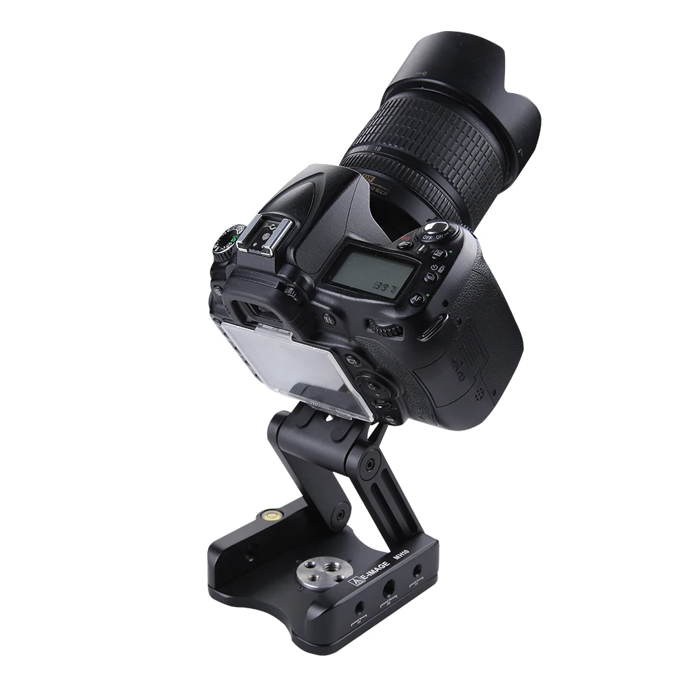E-IMAGE FH10 رأس Magic Pan Z Flex المائل مع فتحات ملولبة مقاس 1/4 بوصة و3/8 بوصة