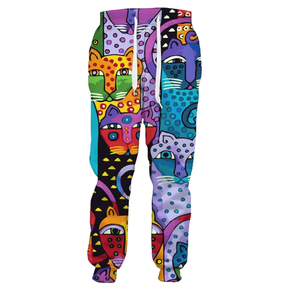 

HX Мужские брюки Модные брюки с 3D принтом животных и кошек Повседневные спортивные штаны Бегуны Мужская одежда Ropa De Hombre S-5XL