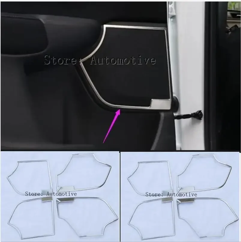 

For Honda CRV CR-V 2017 2018 Car Styling Interior Stainless Steel Car Door Speaker Ring Cover Trim 4pcs