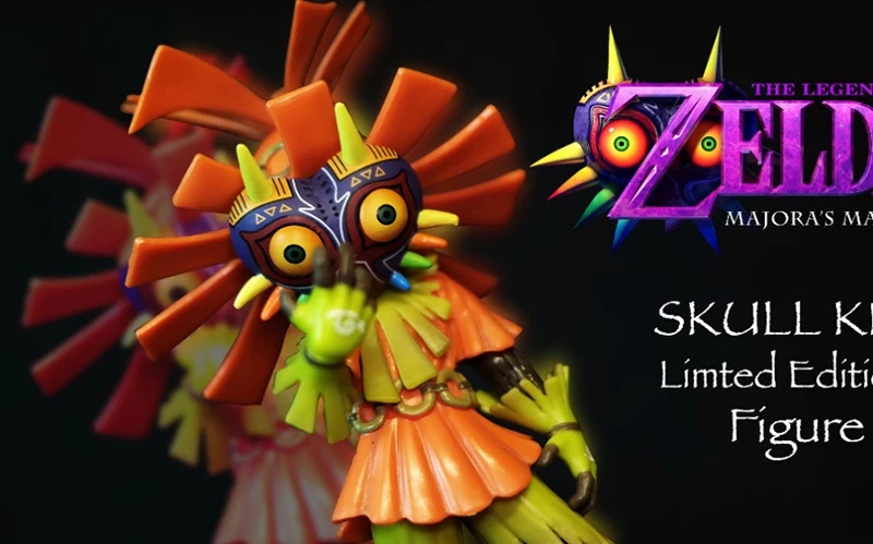 The Legend of Zelda Majora's Mask Figuren Link Actionfigur PVC Sammlermodell 16cm Ornamente Totenkopf Link Figur Spielzeug – Detail 2