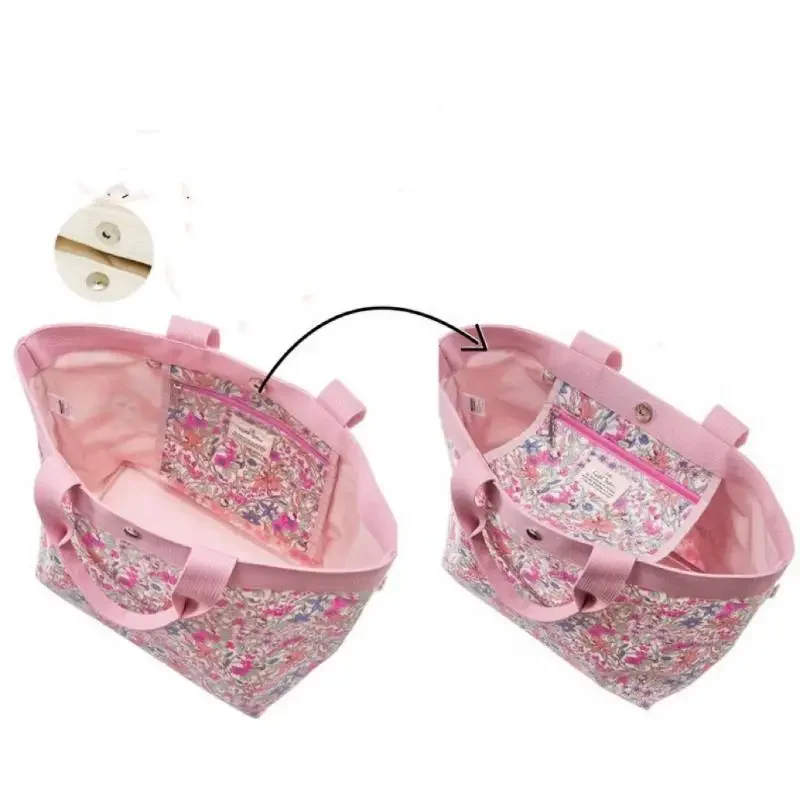 

Sanrios Cosmetic Bag Water Proof Tote Bag Hello Kittys Travel Bag Kawaii Girl's Heart Large Capacity One Shoulder Shopping Bags