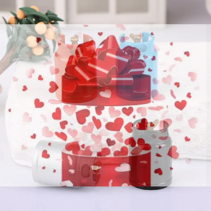 【BS】1/12 인형집 모형 금속 가스통 인형집 미니 주방 용품 장식 인형집 가구 액세서리