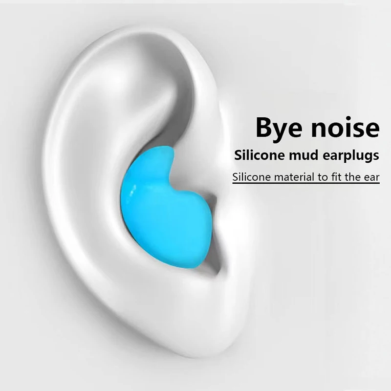 30pcs Silicone Ear Plugs Noise Reduction Sleep Anti Canceling Sound Insulation Earplug Protection Sleeping Reusable Ear Plugs