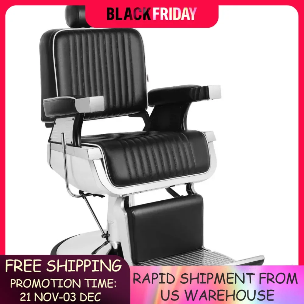 Barber Chair Barbershop Chairs Hydraulic Recline Barber Chairs Salon Chair for Hair Stylist Tattoo Chair Barber Salon