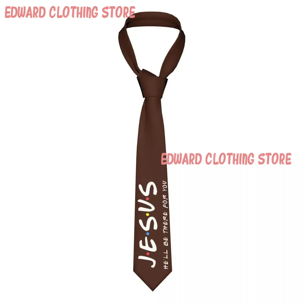 Custom Formal Jesus He'll Be There For You Neck Tie Men Personalized Silk Neckties for Business Gravatas