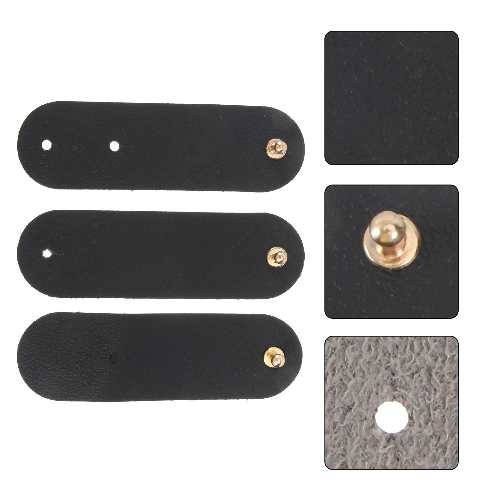 

3Pcs Data Cable Cord Winder Sturdy Look Wire Organizer for Charging Cables Earbuds Wrapped Portable Storage Black