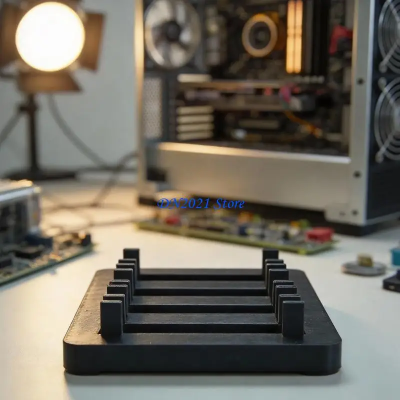 

F3KE High Strength 4 Slots Plastic Mining Rig Tray Holder Stand for