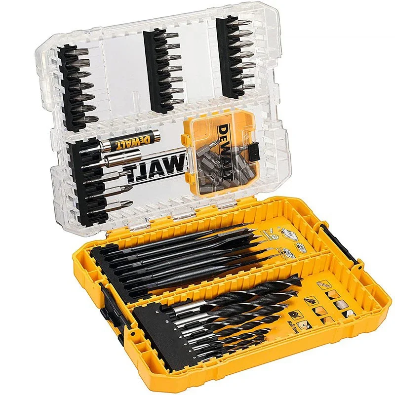 DEWALT 57PCS Professional Accessories Drill Bits Set Woodworking Masonry Drill Metal Processing Twist Drill Power Tool Bit