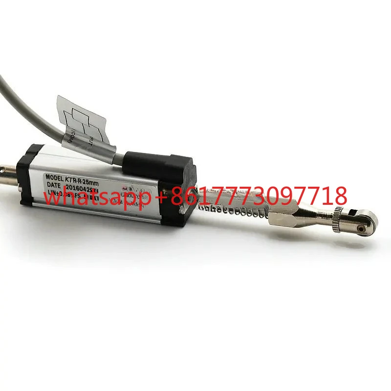 

25mm Spring Loaded Resistive Linear Displacement Sensor with Roll Wheel Gauge Head