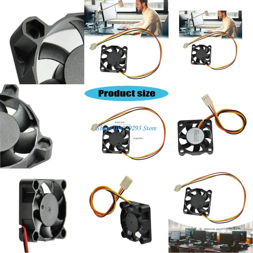 

Y2GD 4010 40x40x10 вентилятор 3PIN 3 Провод 12 В бесщеточных кулеров для корпусов и электроники