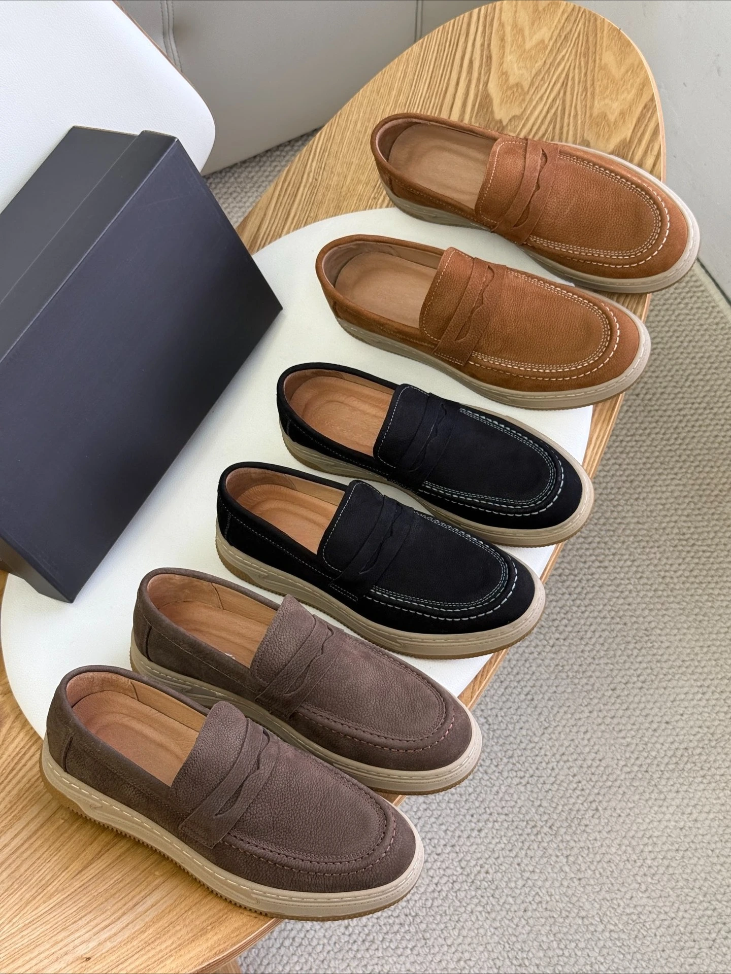 

Простые замшевые массажные стельки для ходьбы, мужские противоскользящие амортизирующие износостойкие дышащие мягкие повседневные туфли