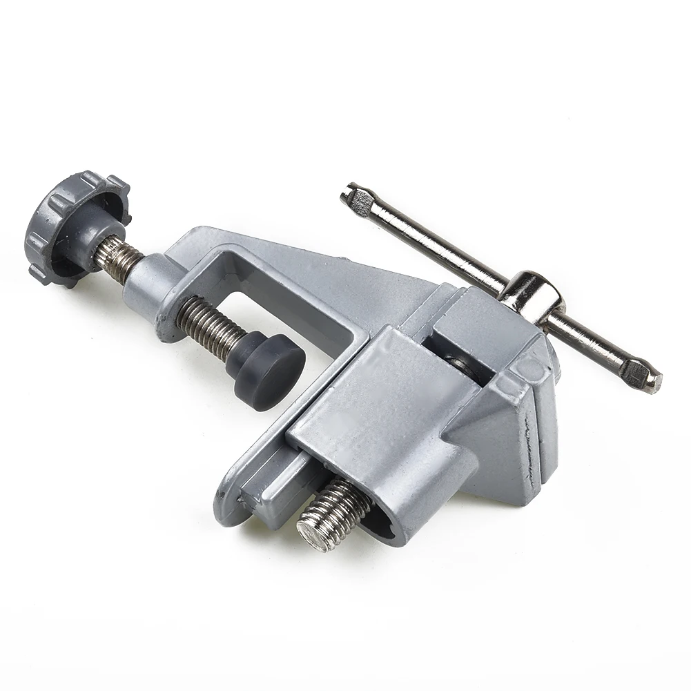 Swivel Table Bench Vise Tool Workshop Aluminum Alloy Carpentry DIY Heavy Duty Hobby Holding Repair Supply Clamp Tool Parts