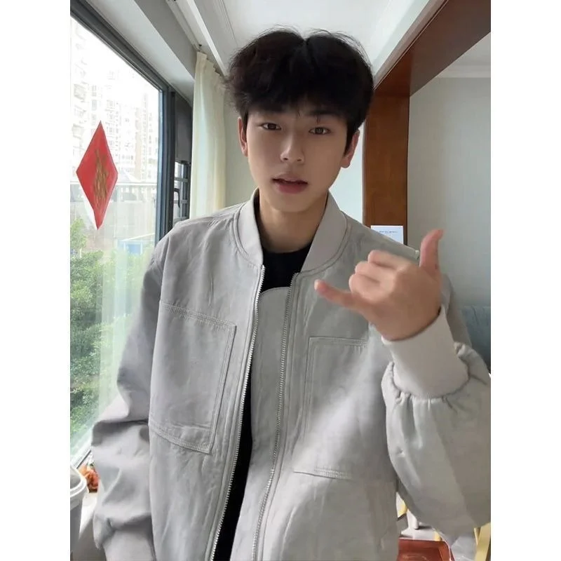 

Cleanfit Vintage ort Baseball Jaet ex Workwear Large Size 250 Pou Autumn Winter American Sle Men's Women's Coat