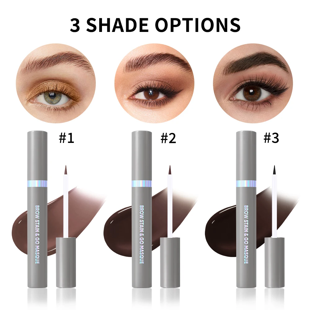 Lakerain Eyebrow Staining Masque Stackable Colors Long Lasting Makeup Effect Smudge-Resistant Moisturizing Eyebrows Dye Cosmetic