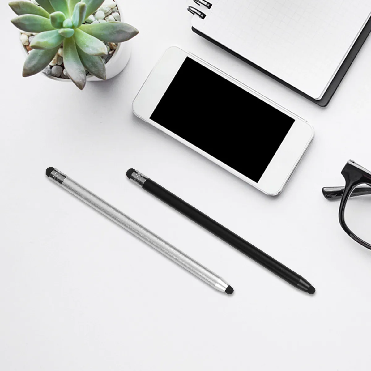 

2 шт. емкостных сенсорных стилусов для телефонов и планшетов: плавное письмо, рисование, заметки