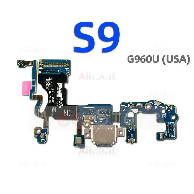 AiinAnt USB Bottom Charging Dock Connector Port Charger Flex Cable For Samsung Galaxy S8 S9 Plus + G950 G955 G960 G965