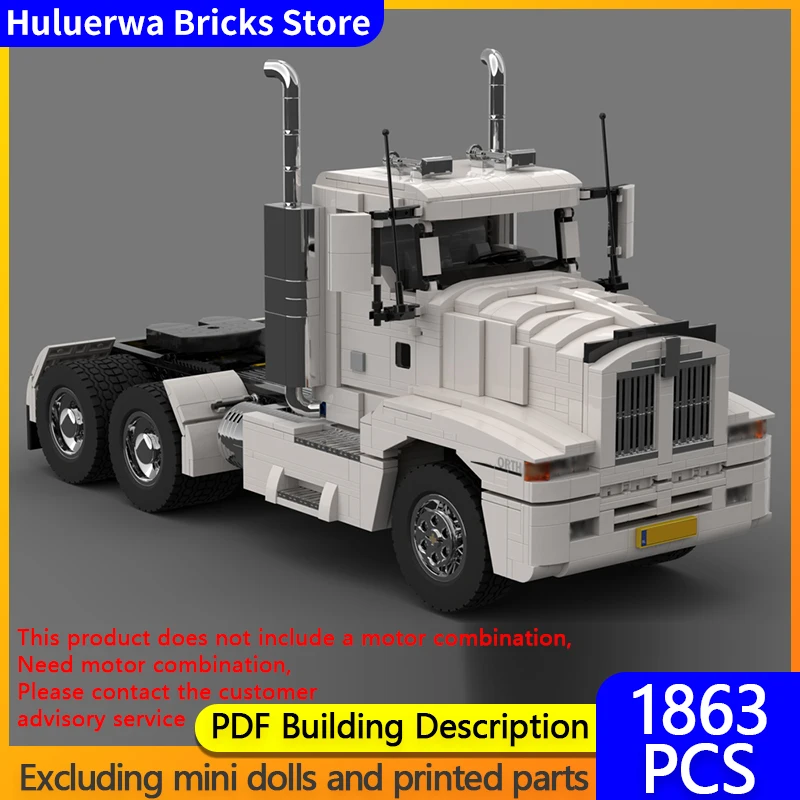 

Speed Racing Car Model MOC Building Bricks T600 Heavy Truck Modular Technology Gifts Holiday Assemble Children Toys Suit