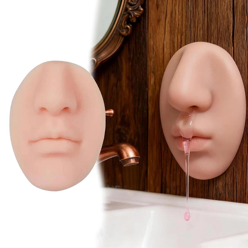 

Настенный дозатор для мыла в форме носа, силиконовый диспенсер для жидкого мыла, держатель для мыла, для ванной комнаты, Gourmet