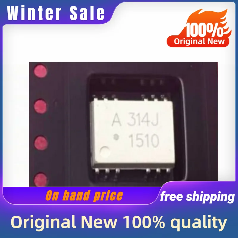 1-200 pces (ic) novo original a314j HCPL-314J HCPL-A314J sop-12 componente eletrônico